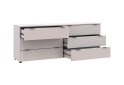 Komoda Ron 9 s 6 zásuvkami 160х38х62 kašmír - Fotografia 2 Fotografia 2 - Komoda Ron 9 s 6 zásuvkami 160х38х62 kašmír