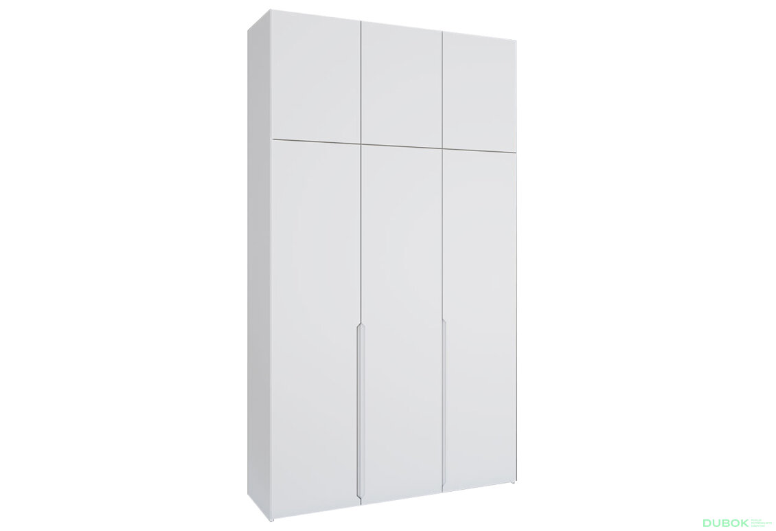 Skriňa Neapol 3D 150 s nadstavcom, biela