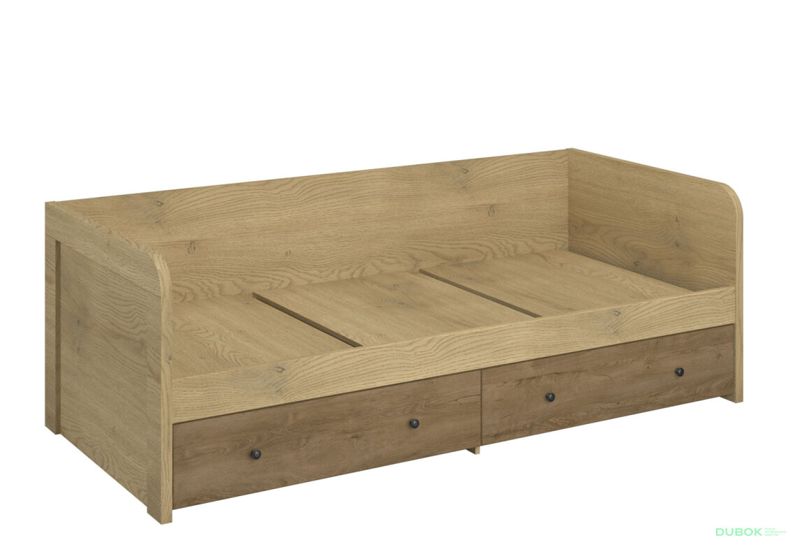 Fotografia 4 - Posteľ 2s/90 dub cremona / dub lefkas Denzel