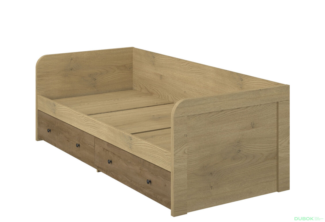 Fotografia 5 - Posteľ 2s/90 dub cremona / dub lefkas Denzel