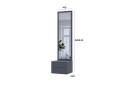 Skrinka so zrkadlom grafit drevotrieska / zrkadlo 45x40x168,6 Sola - Fotografia 6 Fotografia 6 - Skrinka so zrkadlom grafit drevotrieska / zrkadlo 45x40x168,6 Sola