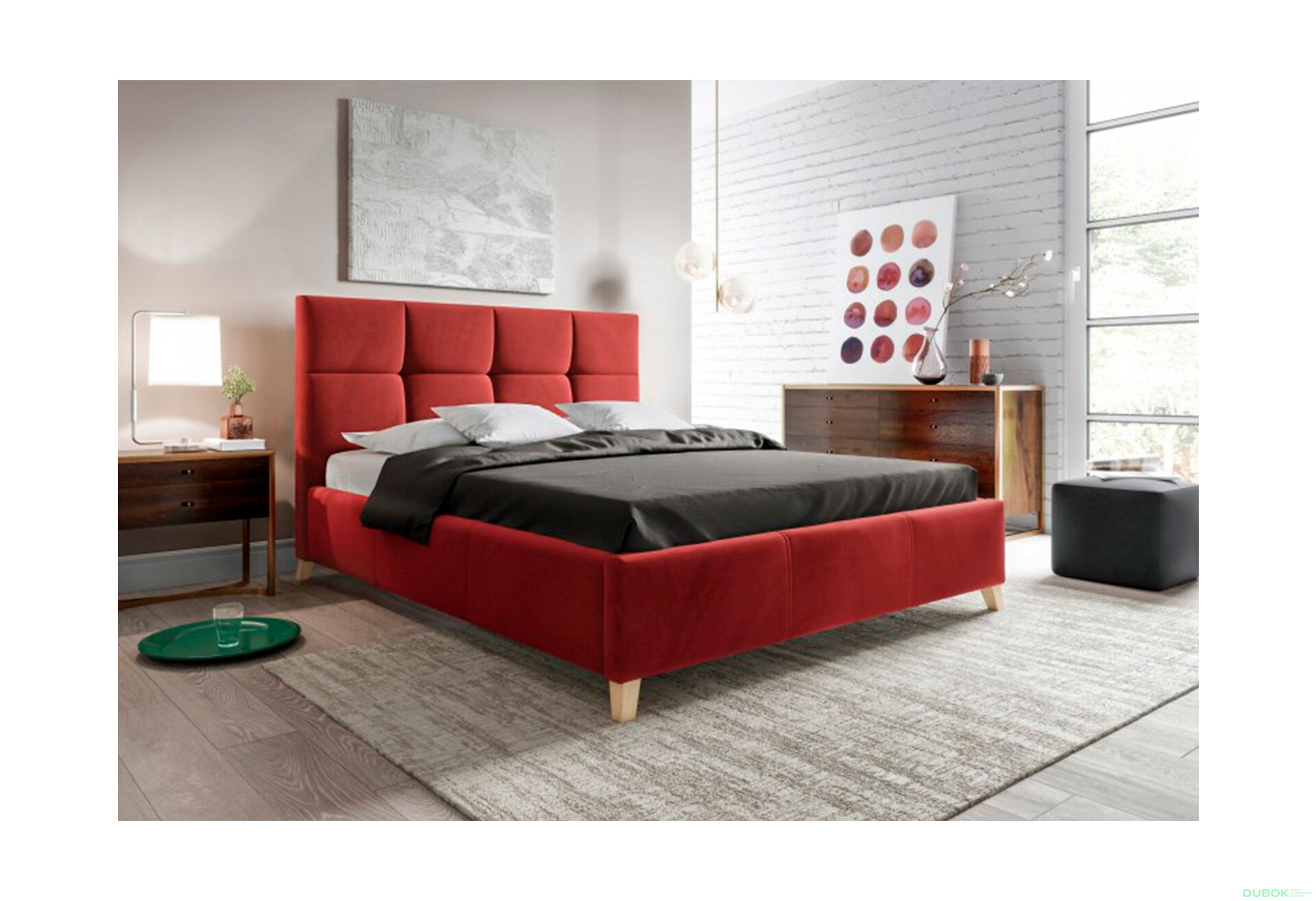 Posteľ Sara 180x200 Matt Velvet 59 Davis Buk E10 - Fotografia 3 Fotografia 3 - Posteľ Sara 180x200 Matt Velvet 59 Davis Buk E10