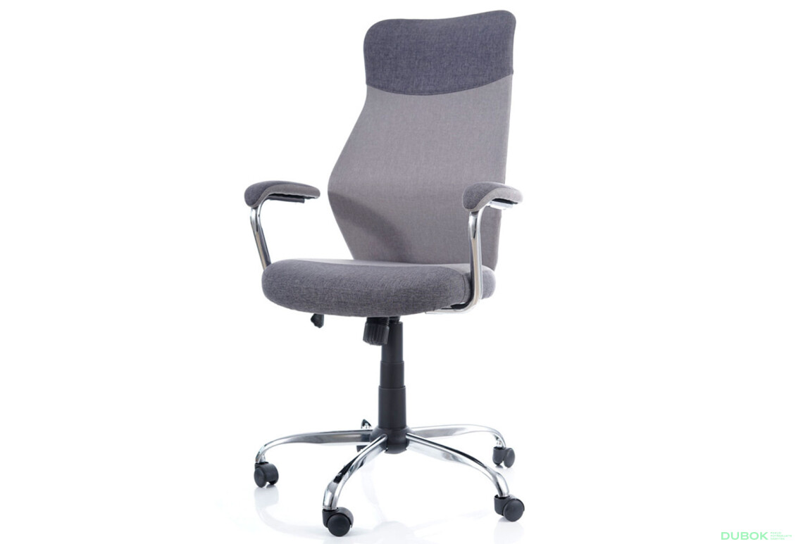 Otočné kreslo Q-319 sivé