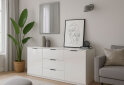 Fotografia 2 - Komoda Roma Color 2 dvere 3 šírky 1,6 m lesklá biela