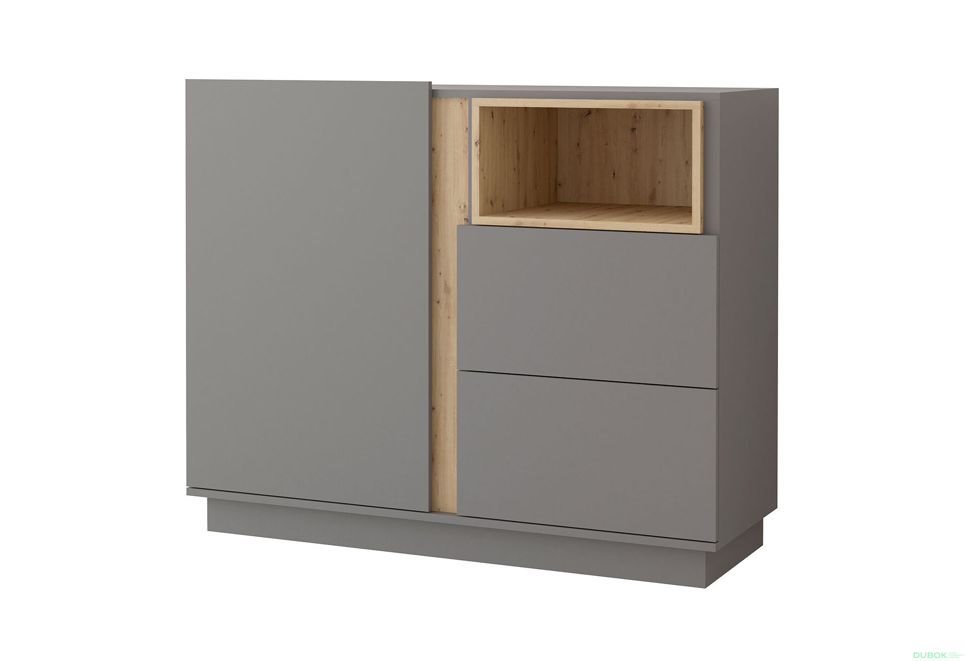 Fotografia 1 - Komoda 120 Grey šedá, artisan / šedá Idczak meble