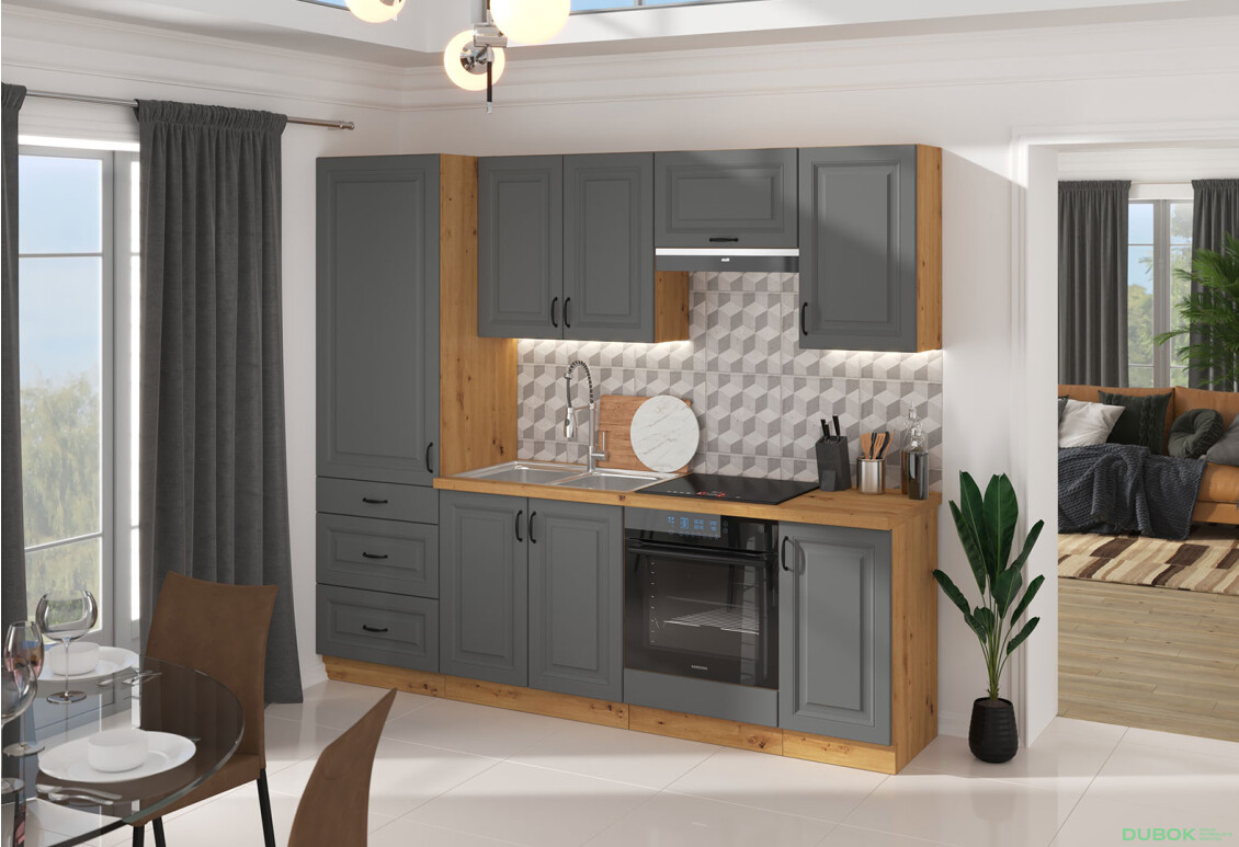 Fotografia 2 - Modulárna kuchyňa Stilo dub artisan / dust grey