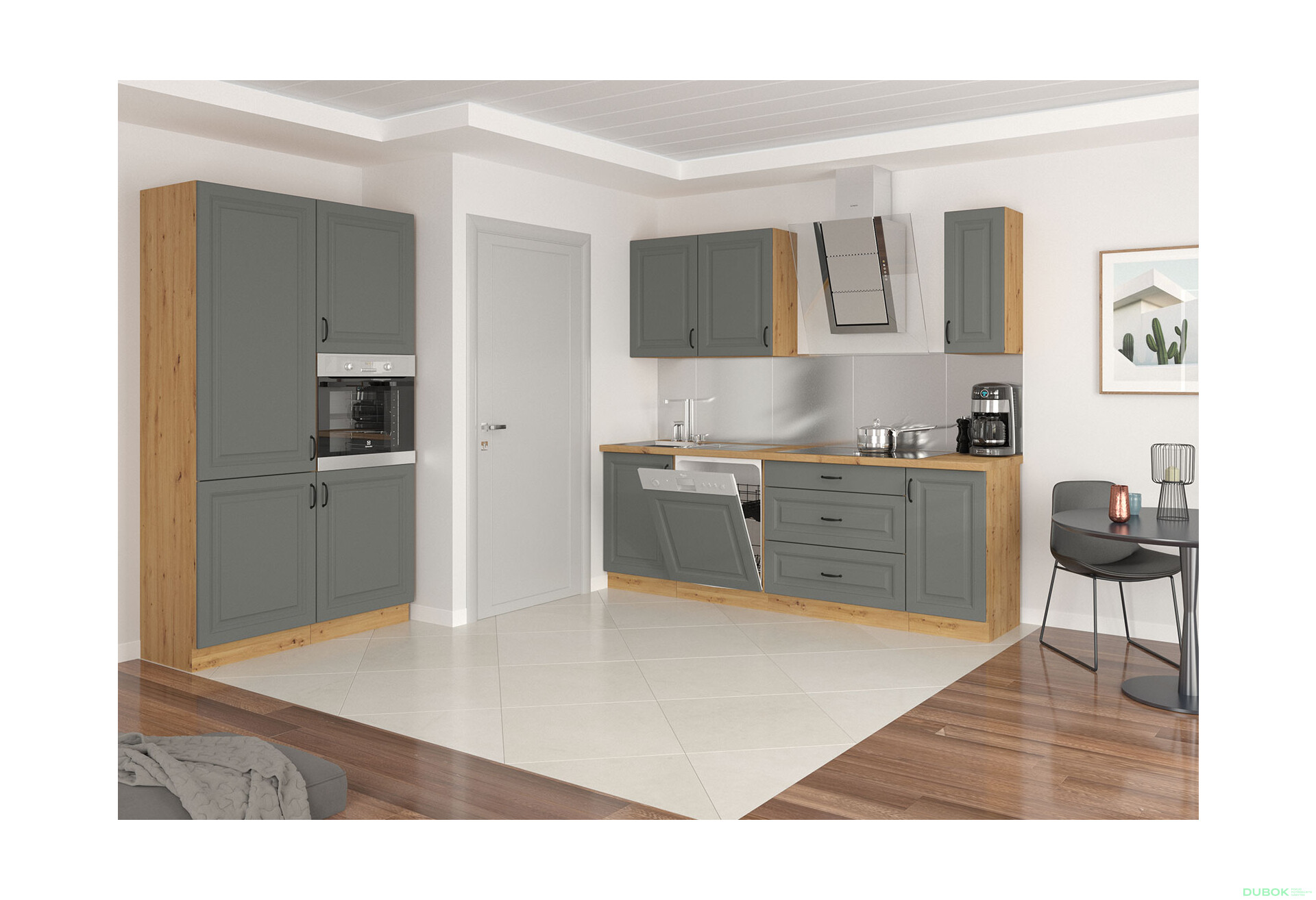 Fotografia 3 - Modulárna kuchyňa Stilo dub artisan / dust grey