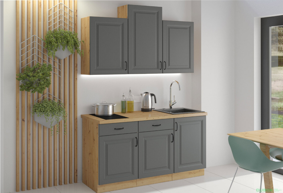 Fotografia 7 - Modulárna kuchyňa Stilo dub artisan / dust grey