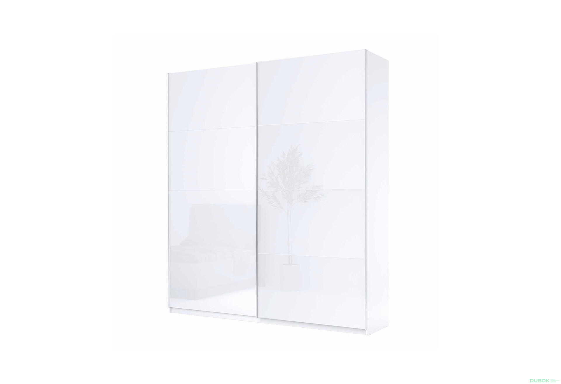 Skriňa s posuvnými dverami 1,5x2,4 m (Dvere Lesklá Biela), séria N Family - Fotografia 1 Fotografia 1 - Skriňa s posuvnými dverami 1,5x2,4 m (Dvere Lesklá Biela), séria N Family