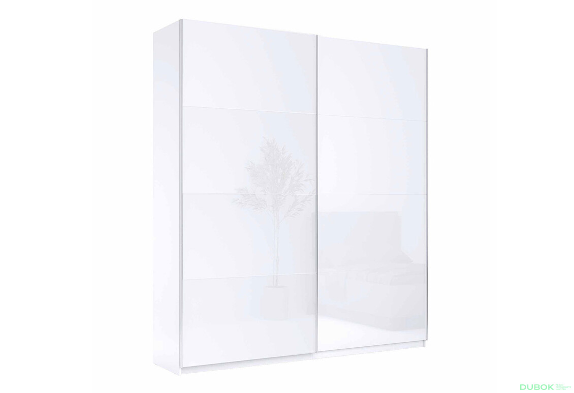 Skriňa s posuvnými dverami 1,5x2,4 m (Dvere Lesklá Biela), séria N Family - Fotografia 18 Fotografia 18 - Skriňa s posuvnými dverami 1,5x2,4 m (Dvere Lesklá Biela), séria N Family
