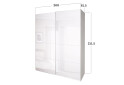 Skriňa s posuvnými dverami 2,0x2,1m (Dvere Lesklé Biele), séria N Family - Fotografia 24 Fotografia 24 - Skriňa s posuvnými dverami 2,0x2,1m (Dvere Lesklé Biele), séria N Family
