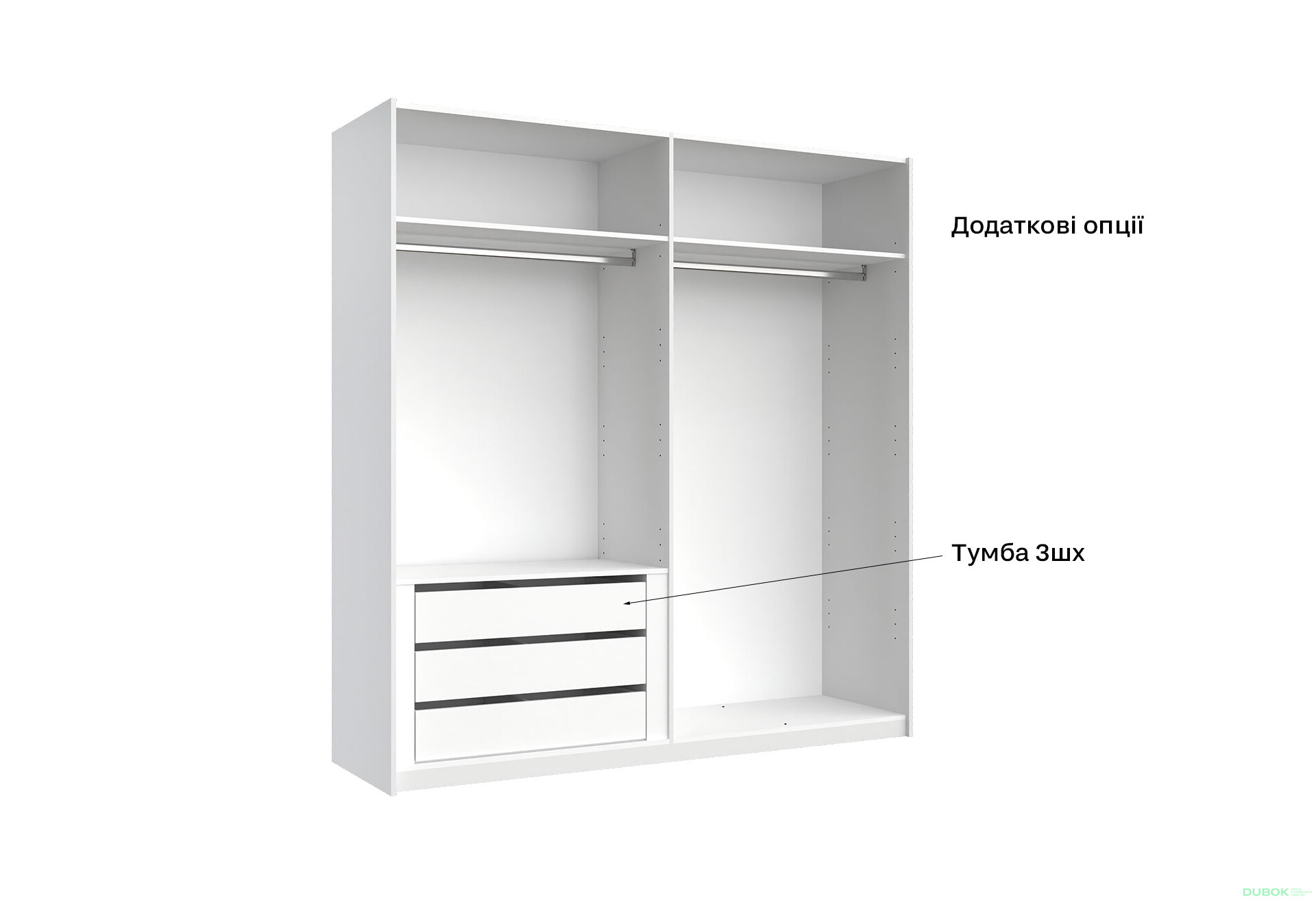 Skriňa s posuvnými dverami 2.0x2.1m (Dvere Lesklá Biela/Zrkadlo), séria N Family - Fotografia 15 Fotografia 15 - Skriňa s posuvnými dverami 2.0x2.1m (Dvere Lesklá Biela/Zrkadlo), séria N Family
