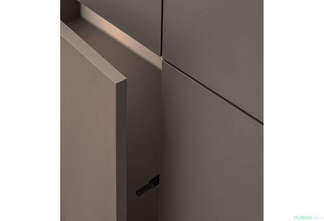 Fotografia 5 - Skriňa štvordverová Complex 80x196x58 cm sivý kubanit
