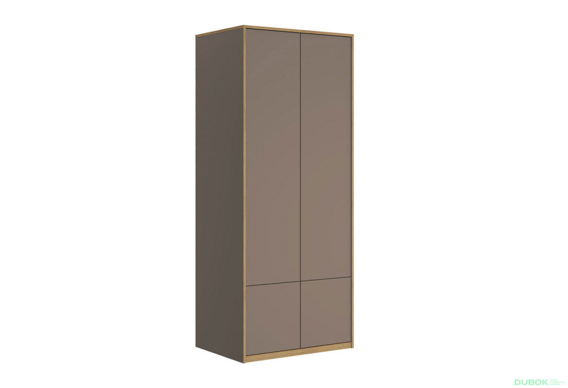 Fotografia 2 - Skriňa štvordverová Complex 80x196x58 cm sivý kubanit