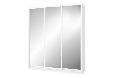 Skriňa Rim-Veneziano 3D 2.0 m so zrkadlami, biela