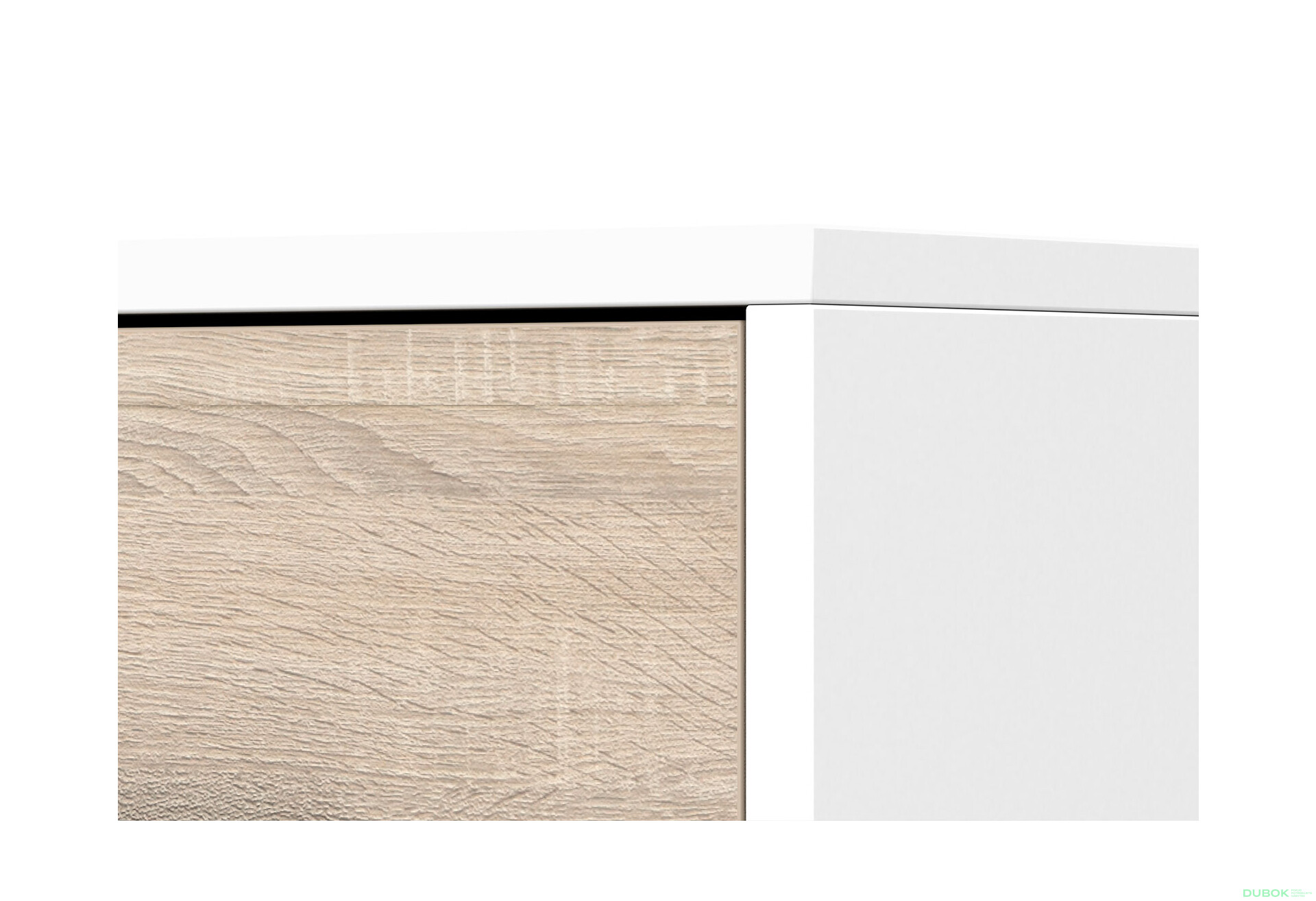 Fotografia 5 - Komoda Frida mini 01 biela / dub sonoma