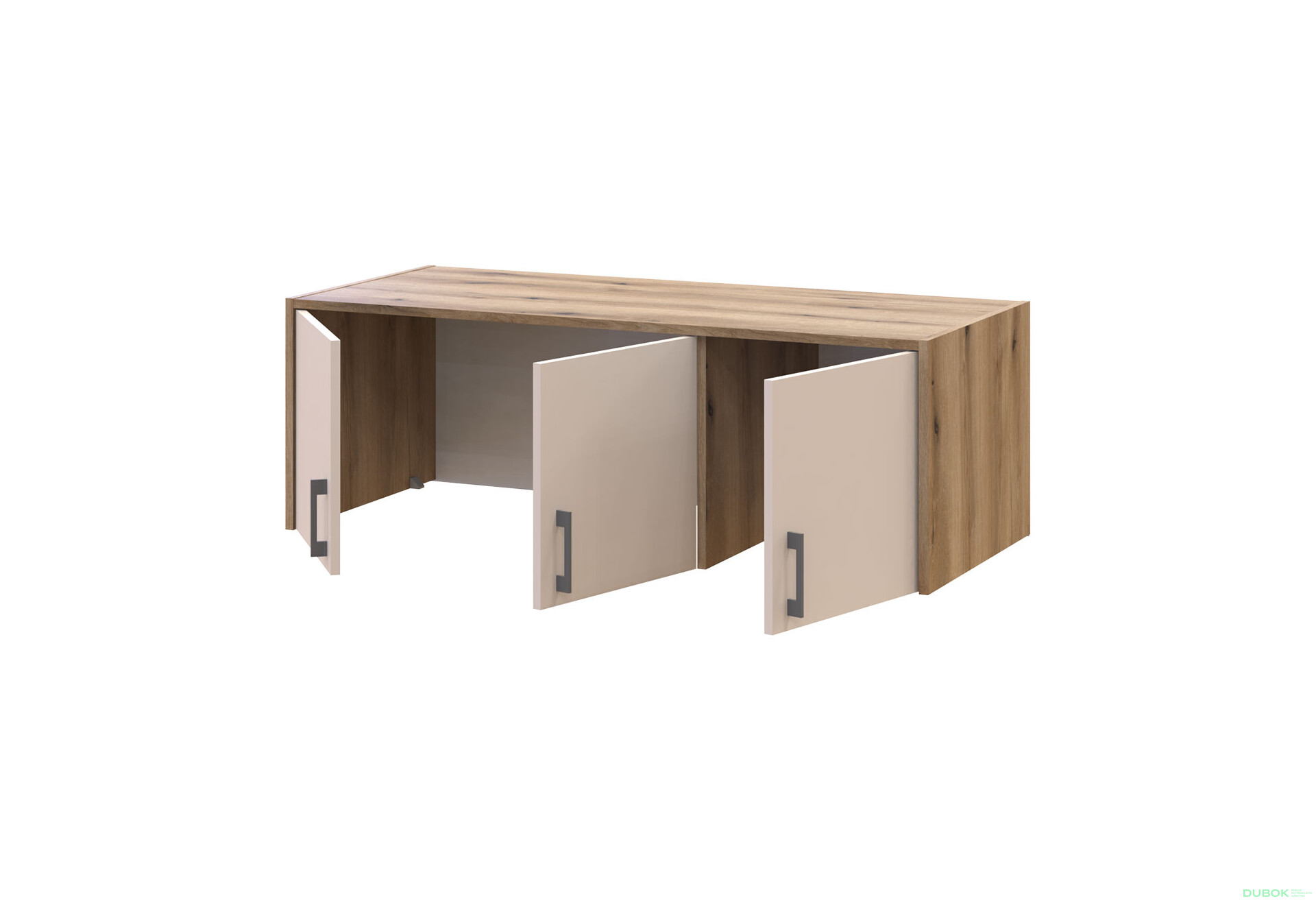 Nadstavec Rondi 3 drevotrieska 121x52x41 dub artisan / kašmír - Fotografia 5 Fotografia 5 - Nadstavec Rondi 3 drevotrieska 121x52x41 dub artisan / kašmír