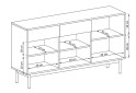 Fotografia 3 - Komoda BK154 jackson hickory / grafit Basic