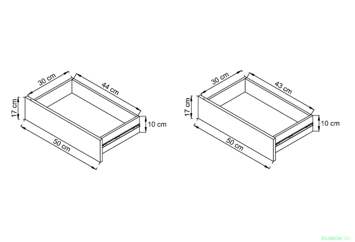 Fotografia 4 - Komoda BK154 jackson hickory / grafit Basic