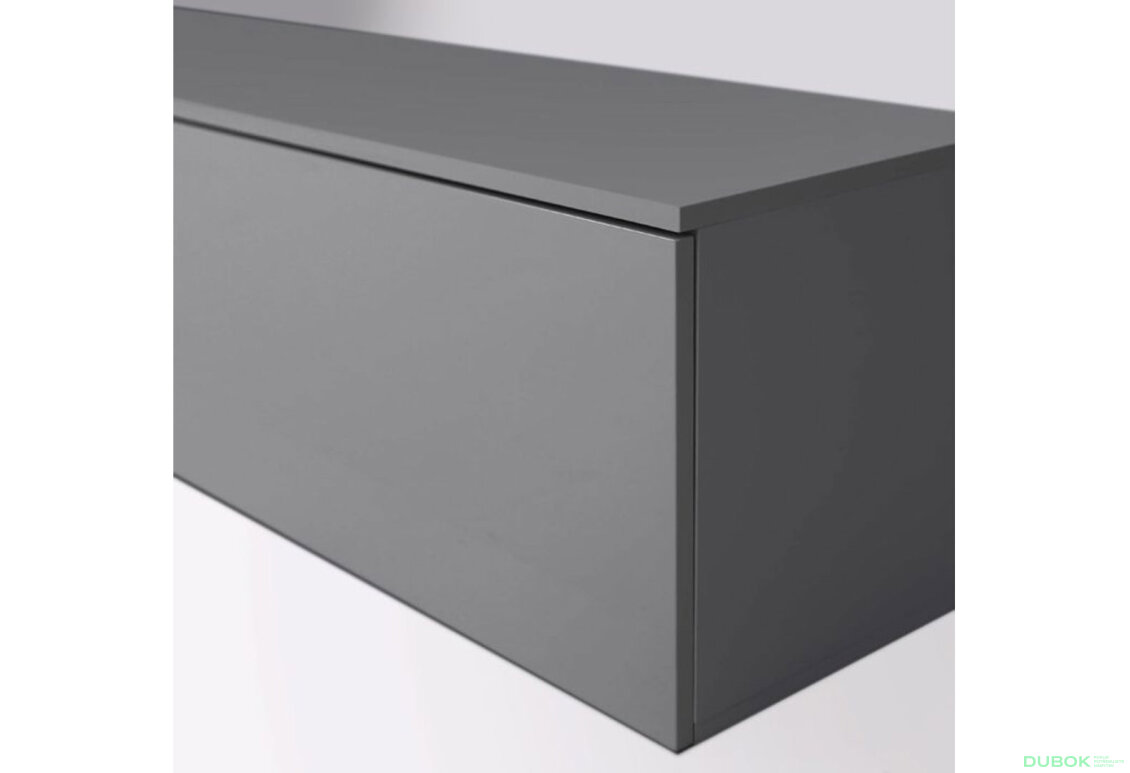 Fotografia 5 - TV stolík 2,4 lesklý sivý lávový Legs Box