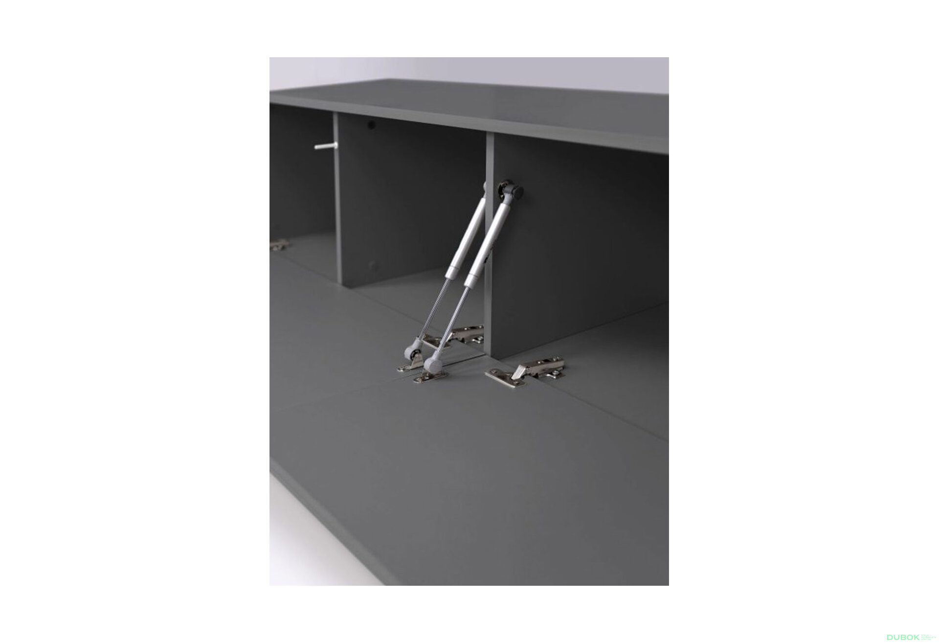 Fotografia 6 - TV stolík 2,4 lesklý sivý lávový Legs Box