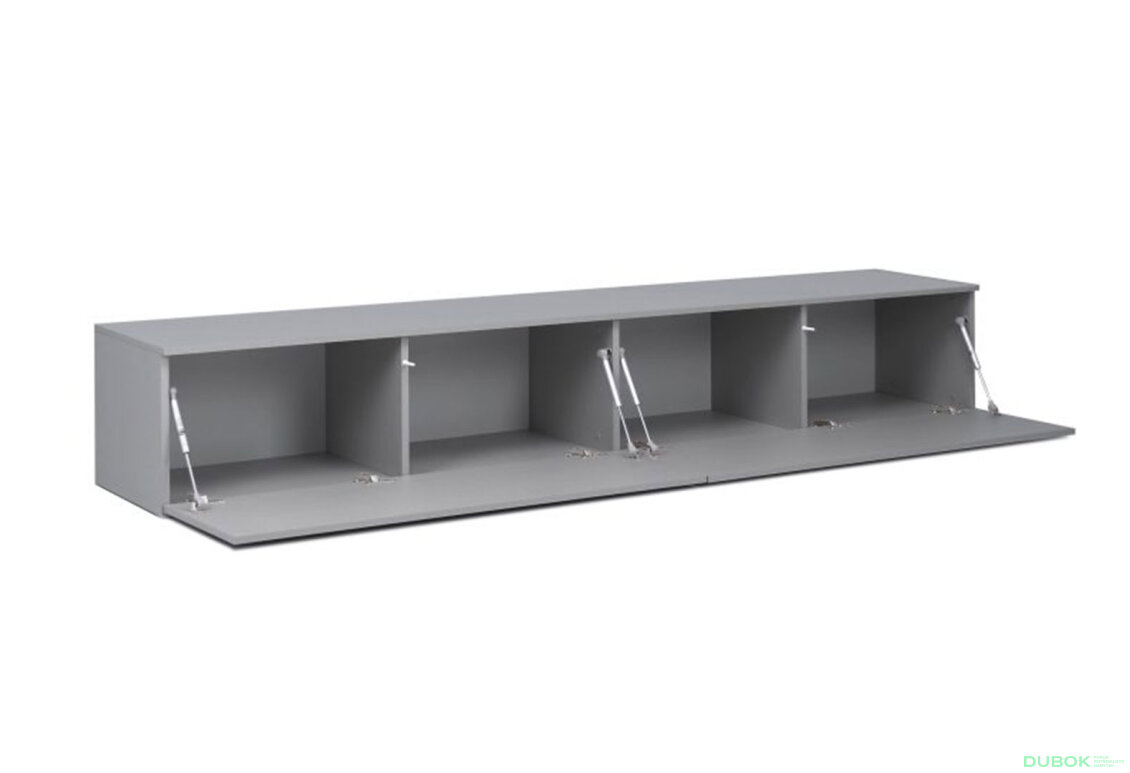 Fotografia 4 - TV stolík 2,4 lesklý sivý lávový Legs Box