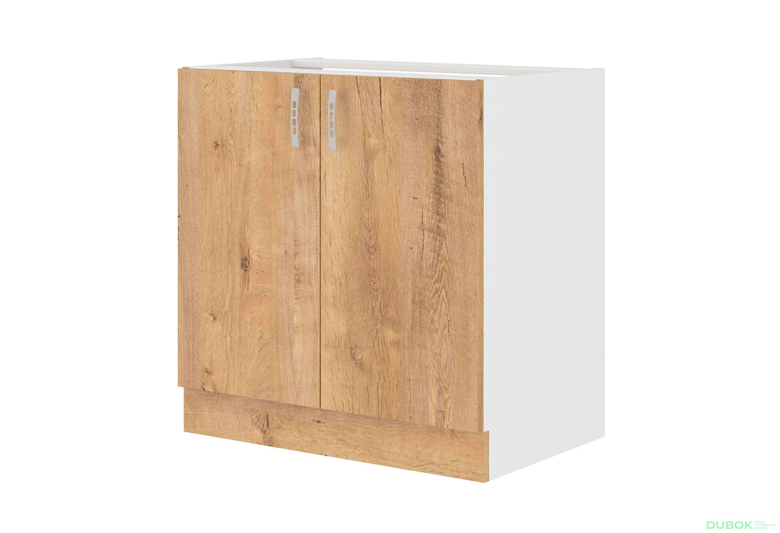 80 ZL 2F BB kuchynský drez Sara biela / dub burgundský