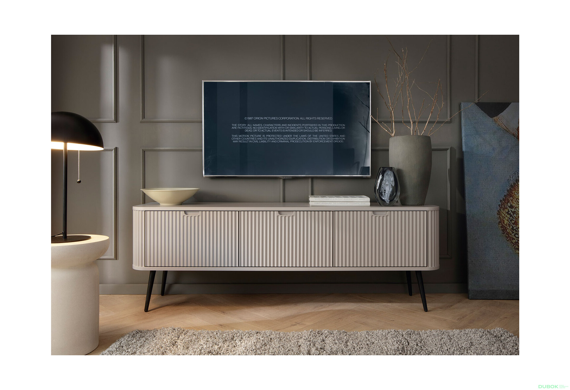 TV stolík RTV-168 kašmír, čierne nohy Zova - Fotografia 5 Fotografia 5 - TV stolík RTV-168 kašmír, čierne nohy Zova