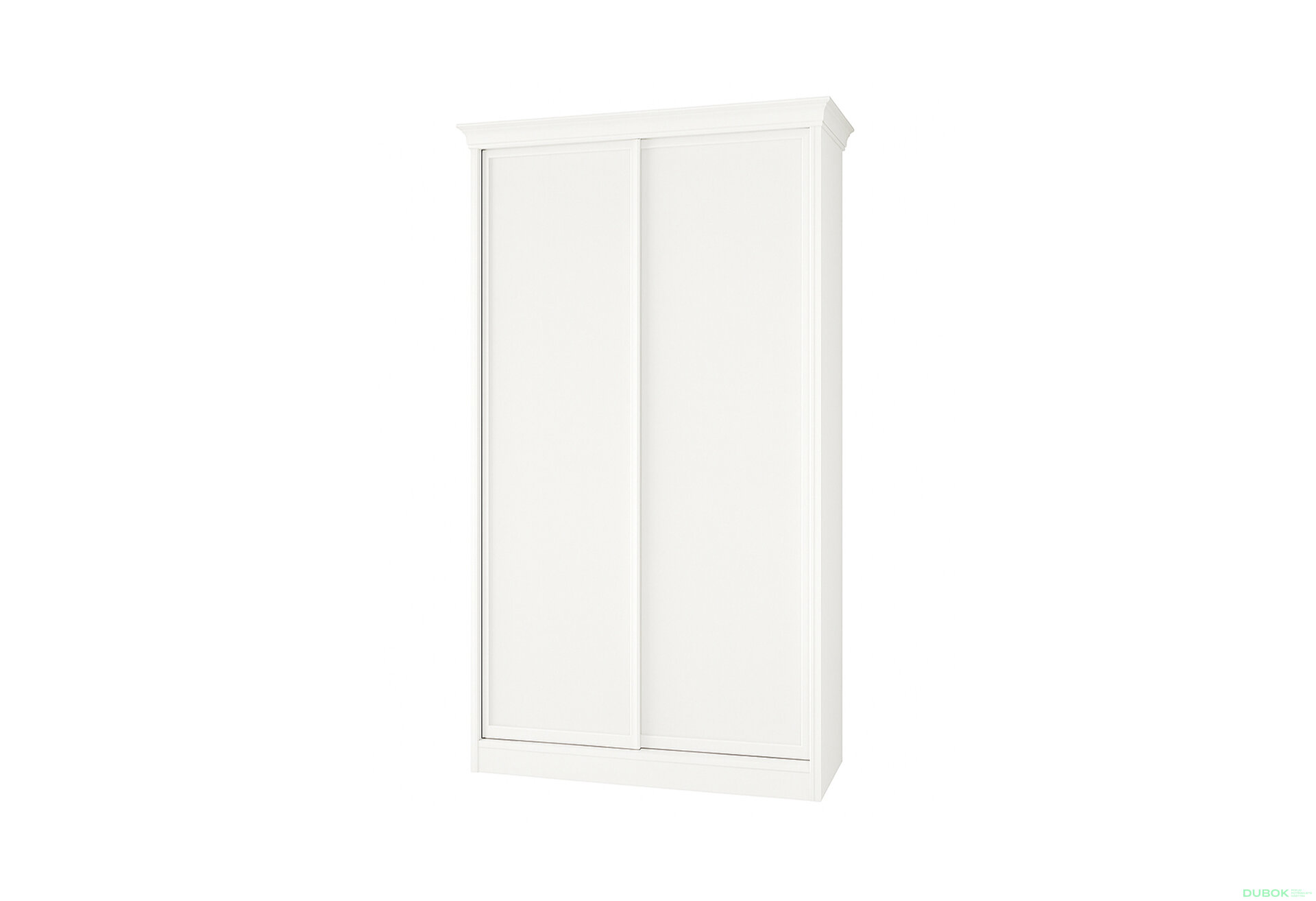 Fotografia 1 - Skriňa Rim-Veneziano 2D 1.0 m biela s rímsou, fasádami DTD 