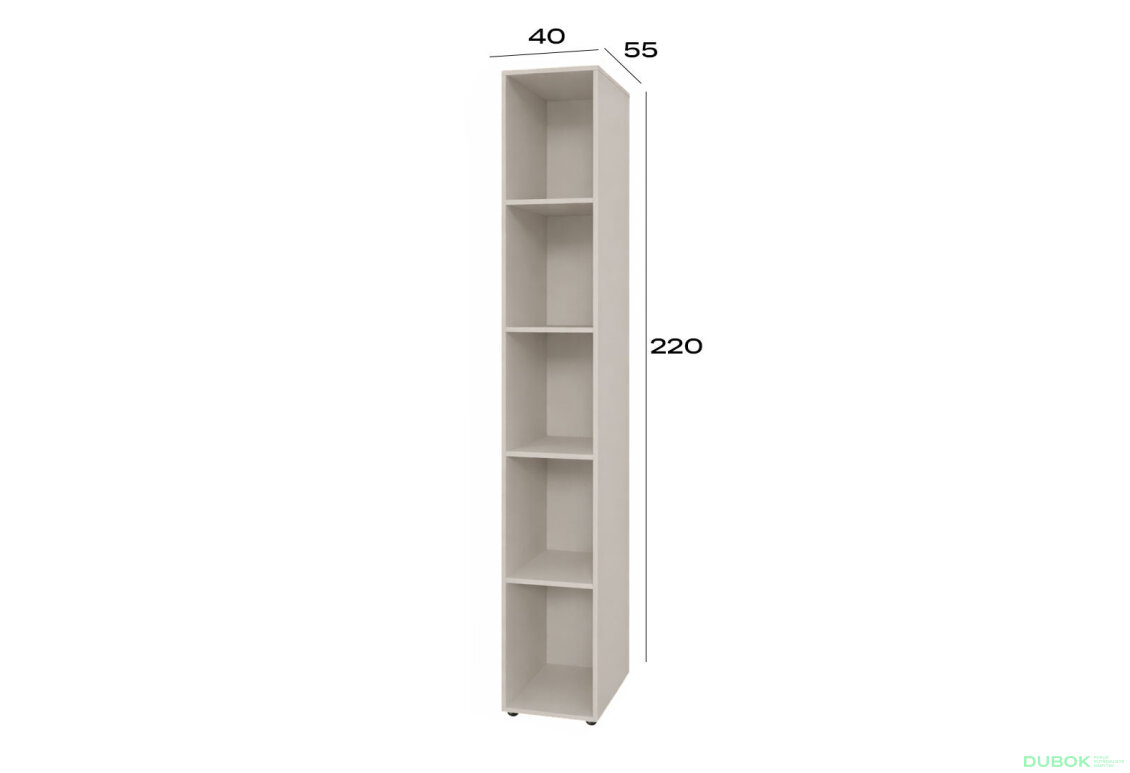 Fotografia 2 - Korpus modul 3 (h-2200*400) kašmír Space