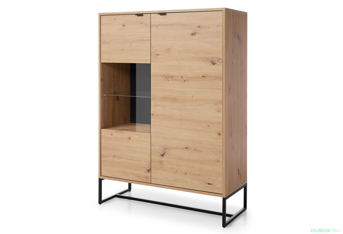 Vitrína AWT93 dub artisan Amber