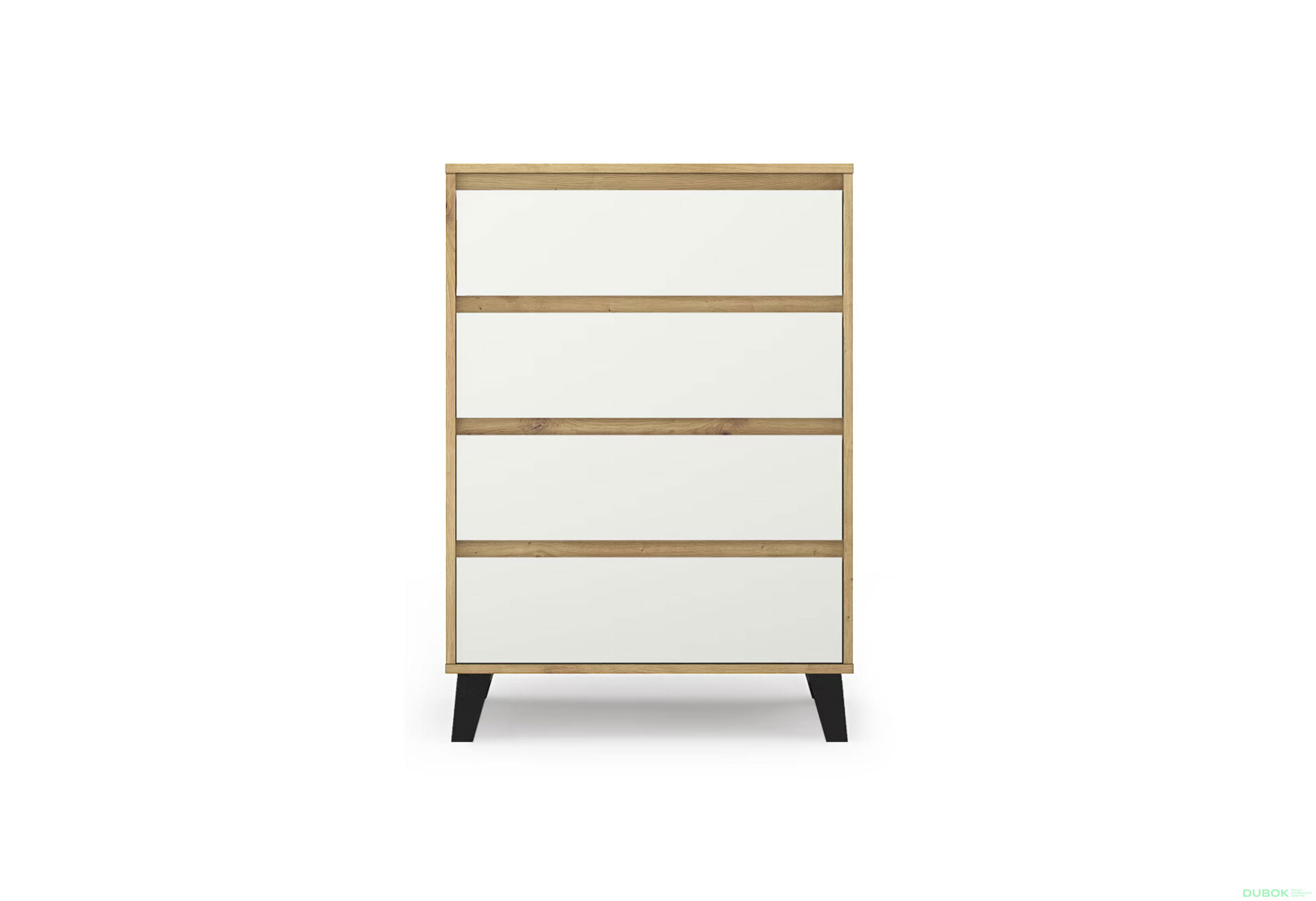 Fotografia 1 - Komoda Borg 4s/70 dub artisan / biela