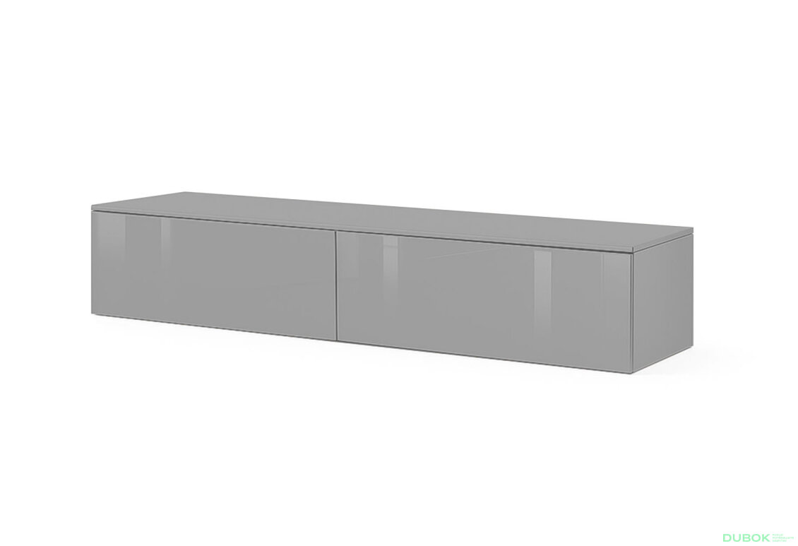 TV stolík 2,1 lesklý sivý lávový Legs Box