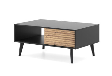 Konferenčný stolík L104 dub artisan / čierny Willow