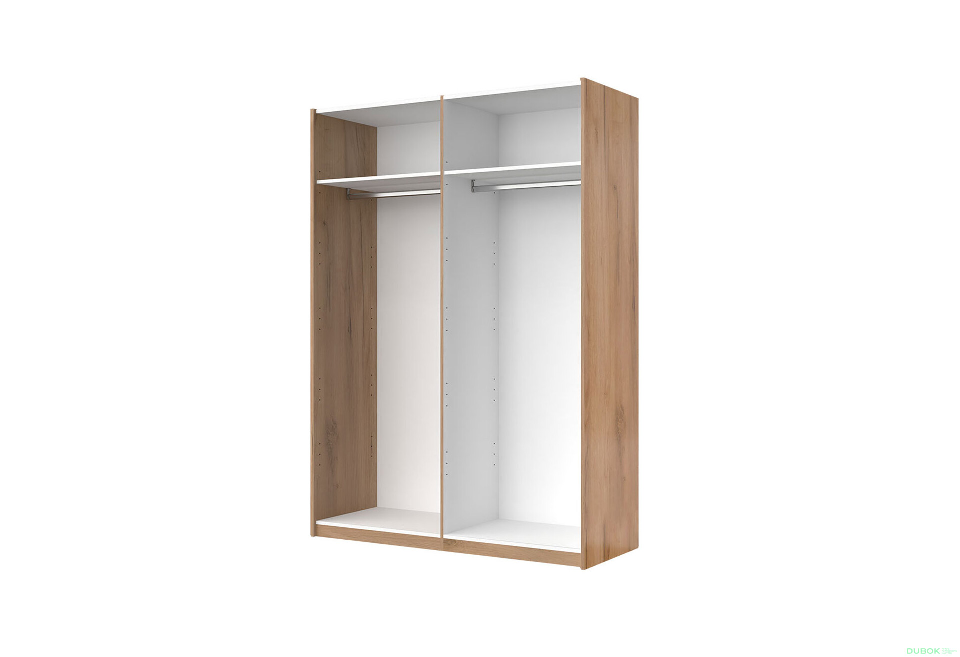 Skriňa s posuvnými dverami 1.5x2.1m (Dvere Dub Kraft/Mat Láva), séria N Luna - Fotografia 6 Fotografia 6 - Skriňa s posuvnými dverami 1.5x2.1m (Dvere Dub Kraft/Mat Láva), séria N Luna