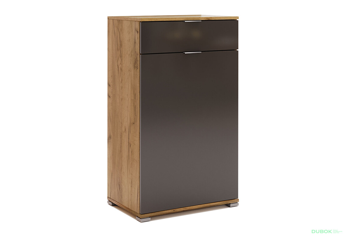 Komoda 1dv 1šu Lava / dub kraft Luna - Fotografia 3 Fotografia 3 - Komoda 1dv 1šu Lava / dub kraft Luna