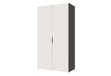 Skriňa dvojdverová 100 cm Modus 2 DTD Biela / Antracit BL