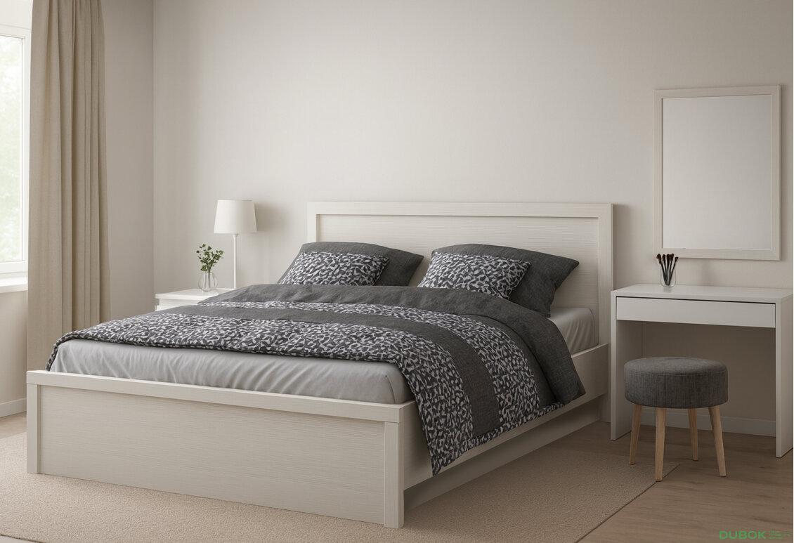 Fotografia 4 - Posteľ 140x200 s roštom, úložným priestorom biela Jazz