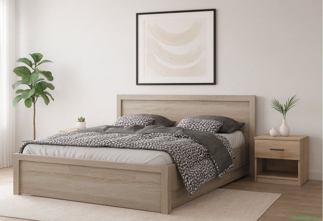 Fotografia 4 - Posteľ 140x200 s roštom, úložným priestorom dub sonoma Jazz