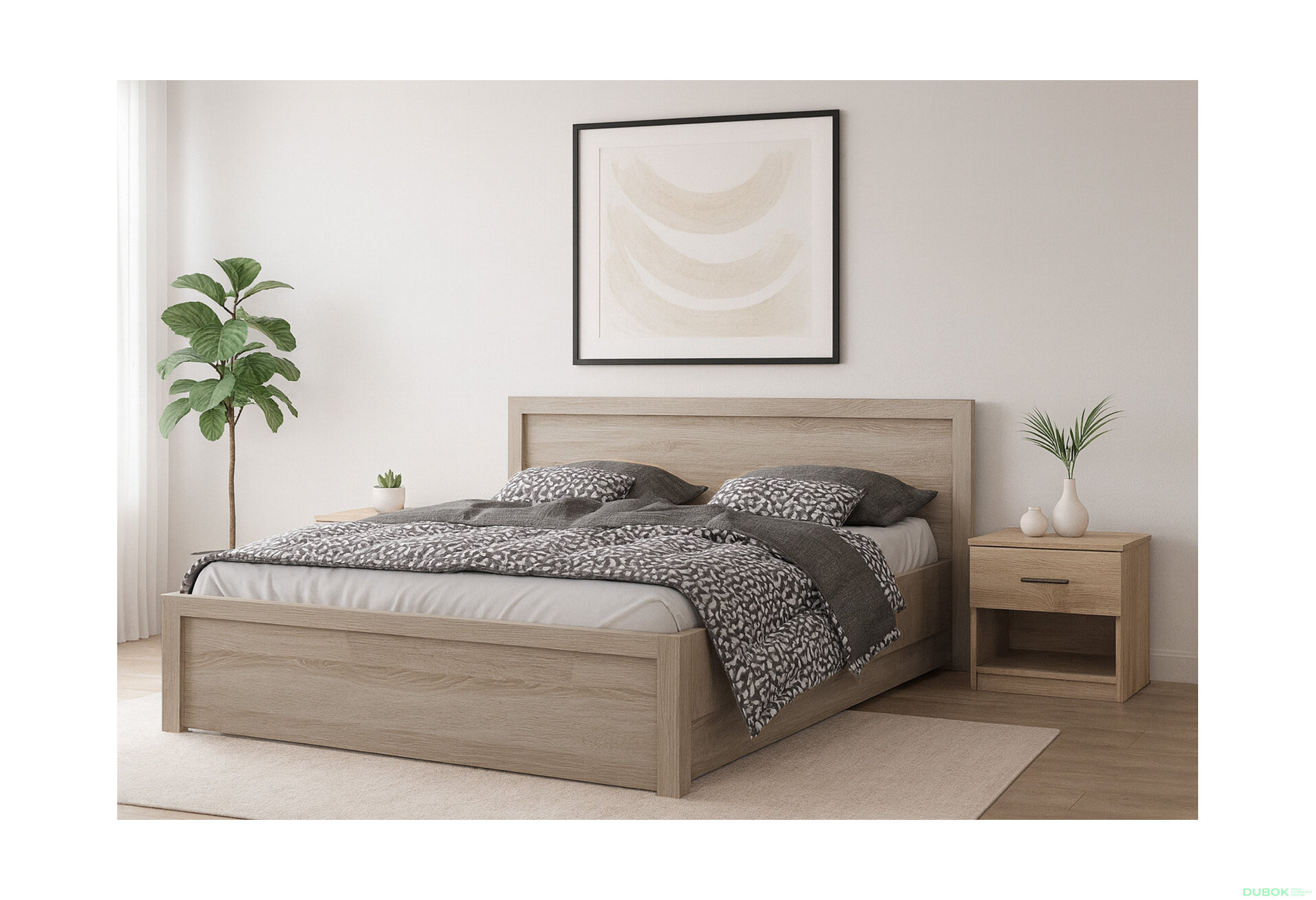 Fotografia 4 - Posteľ 160x200 s roštom, úložným priestorom dub sonoma Jazz