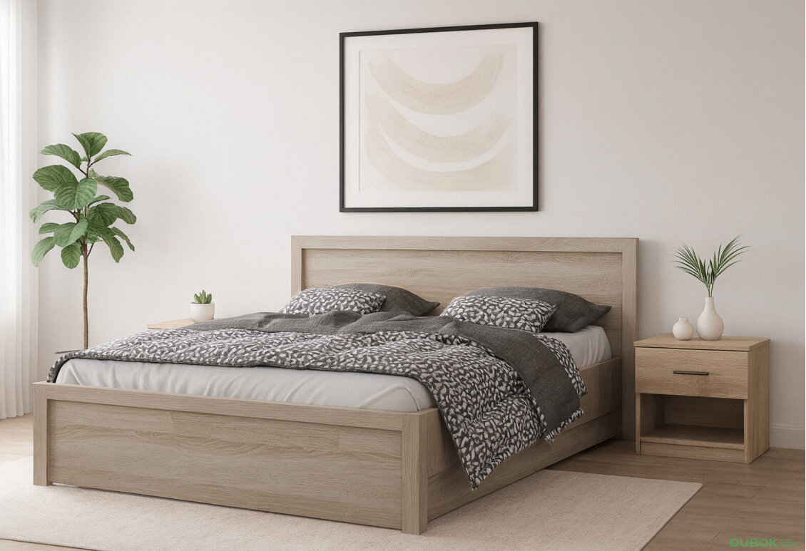Fotografia 4 - Posteľ 160x200 s roštom, úložným priestorom dub sonoma Jazz