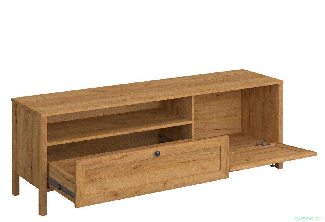 Fotografia 3 - TV stolík 1k1s dub craft zlatý Klark