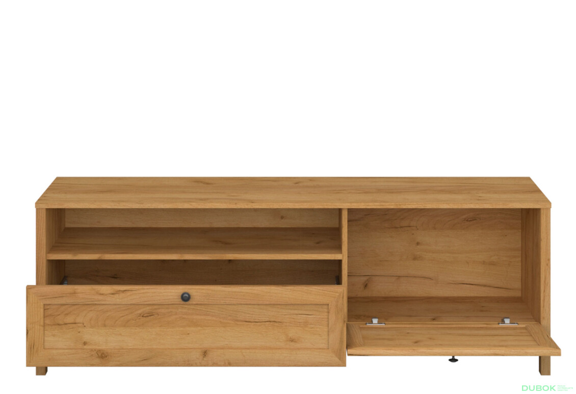 Fotografia 4 - TV stolík 1k1s dub craft zlatý Klark