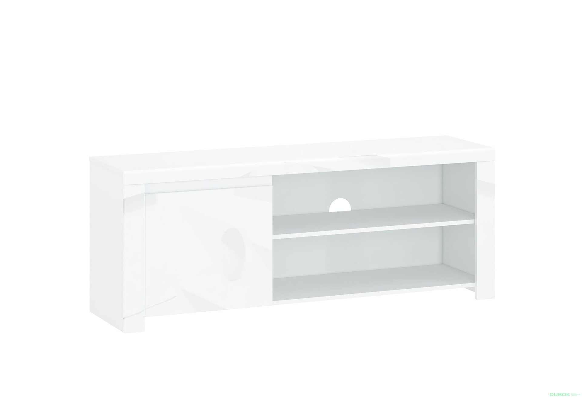 Fotografia 1 - TV stolík 1d/160 biely lesk Lingo