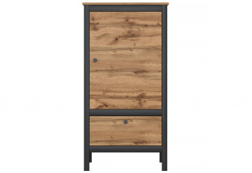 Komoda 1d1s/60 dub wotan / čierny Loft