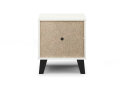 Fotografia 5 - Nočný stolík Borg 1s biely / dub artisan