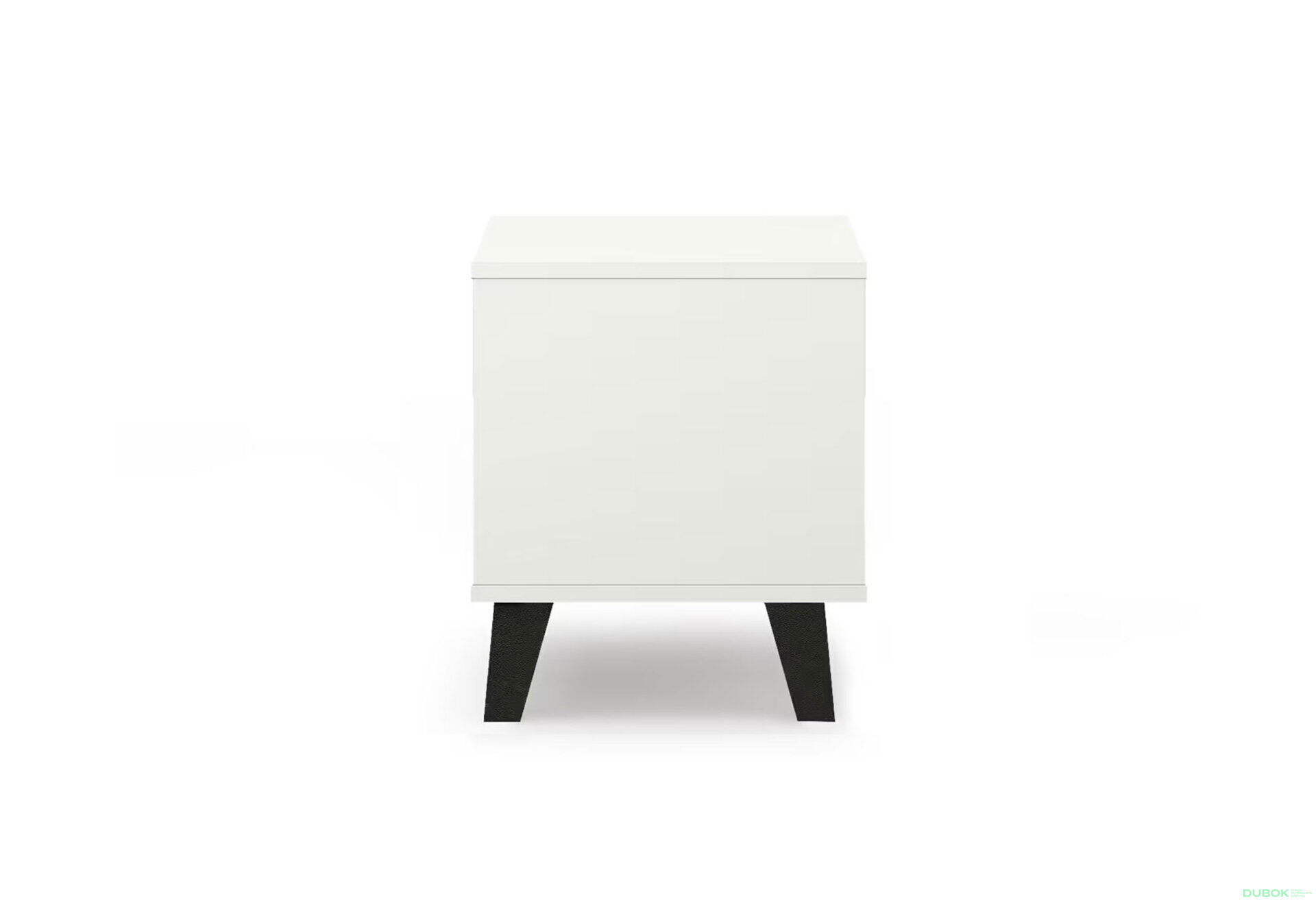 Fotografia 4 - Nočný stolík Borg 1s biely / dub artisan