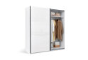 Fotografia 2 - Skriňa s posuvnými dverami 2.0х2.1m (Dvere biely lesk/Zrkadlo) Mila
