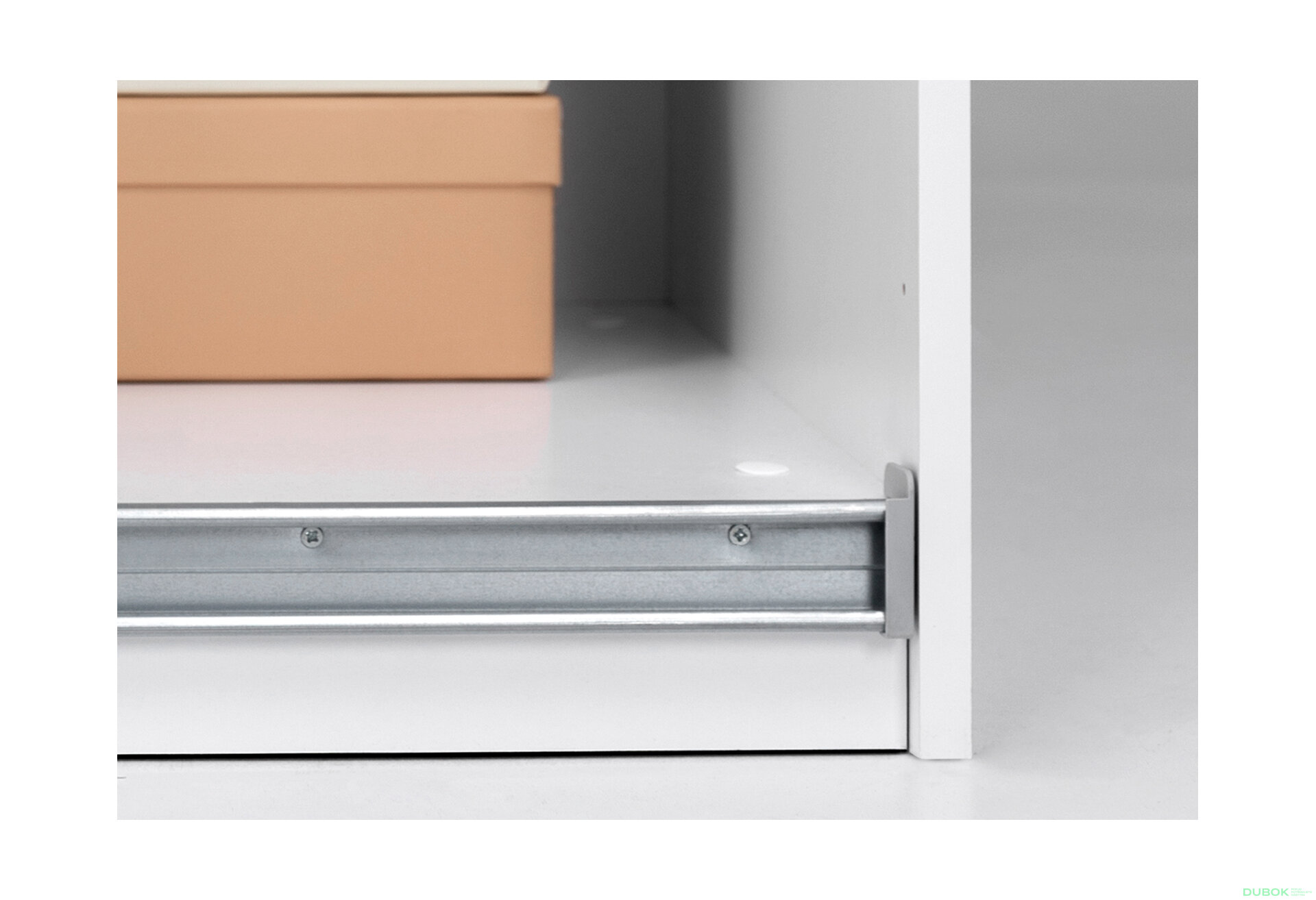 Fotografia 3 - Skriňa s posuvnými dverami 2.0х2.1m (Dvere biely lesk/Zrkadlo) Mila