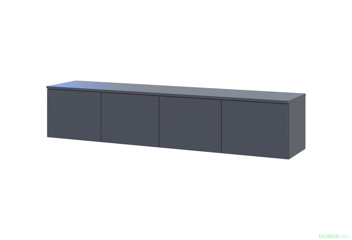 TV stolík Levía grafit 4dv 160x35x33